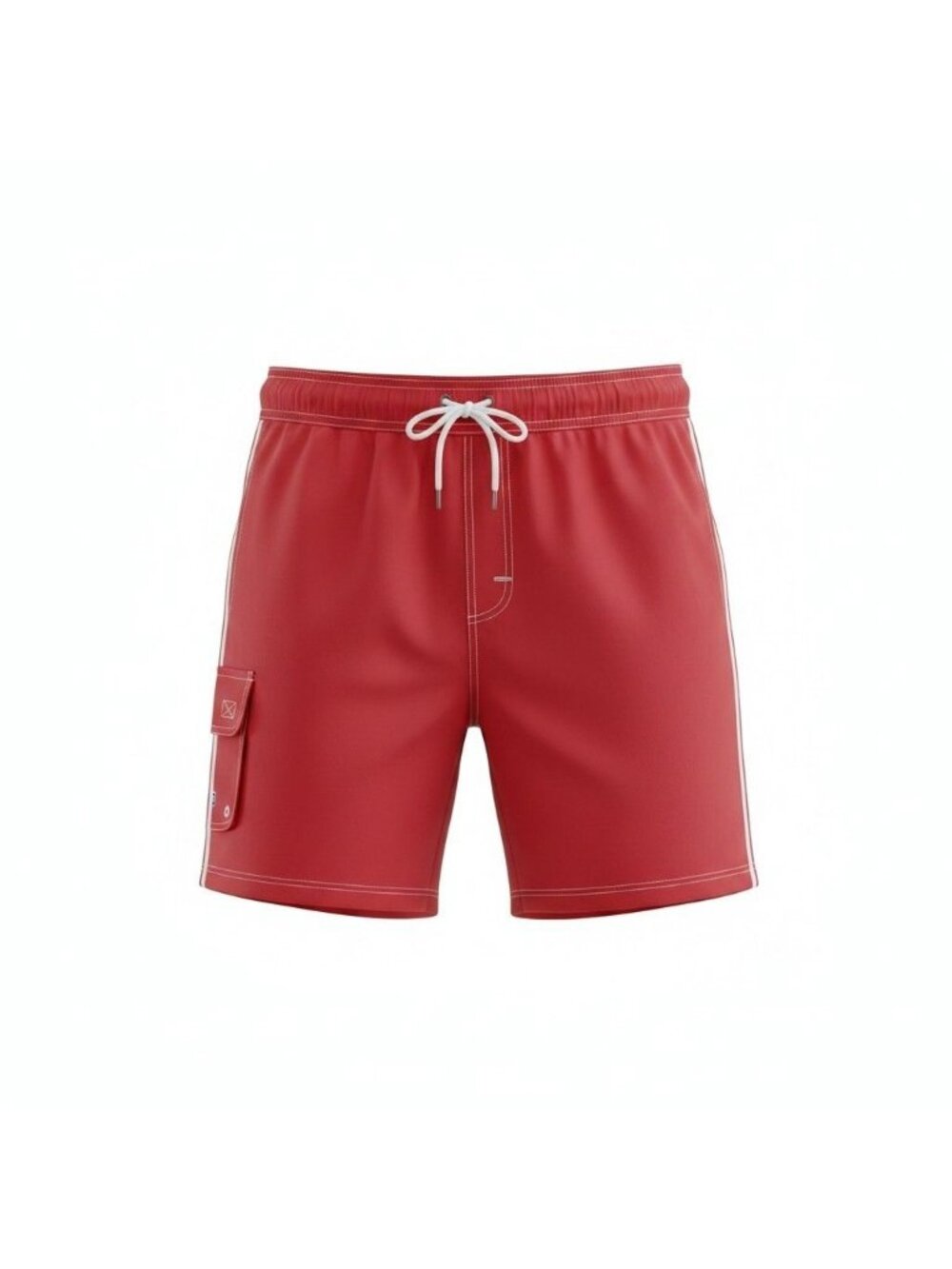 Original Watermen Mens Red Swim Trunks With Blue Liner & Pocket Size XL Set Of 3